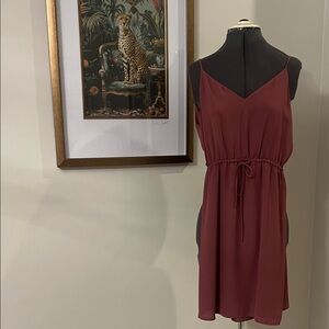 Babaton Burgundy Dress